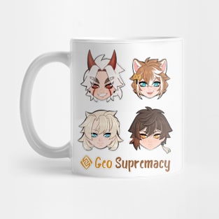 Geo Supremacy! Ft. Zhongli, Albedo, Itto, Gorou Mug